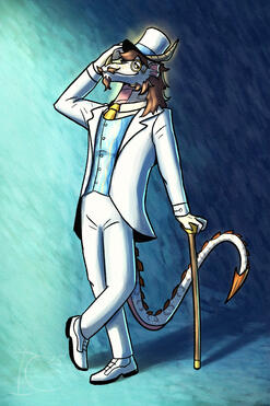 Shaded fullbody w/simple background