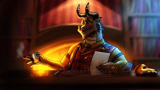 Shaded halfbody w/complex background