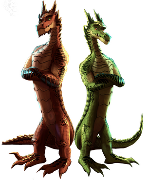 2 rendered fullbodies